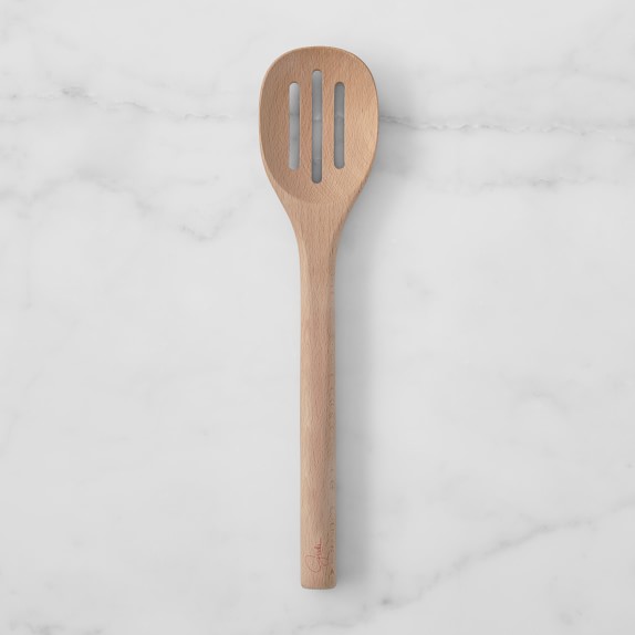 Giada De Laurentiis Wood Slotted Spoon, 12