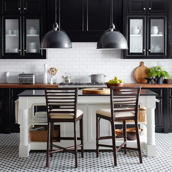 Barrelson Kitchen Island With Black Granite Top