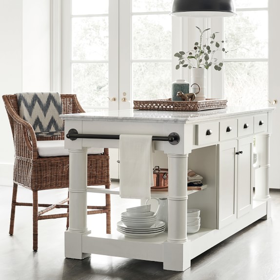 Florals Marble Table Kithen Island