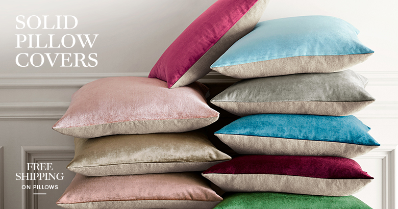 Solid Pillow Covers