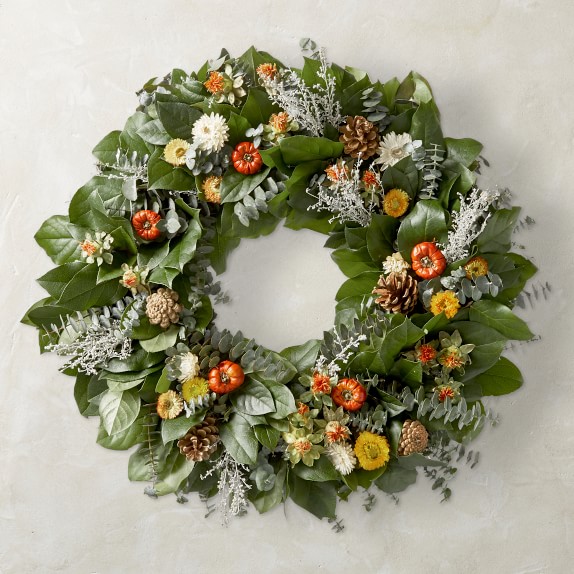 Harvest Pumpkin Wreath, 24