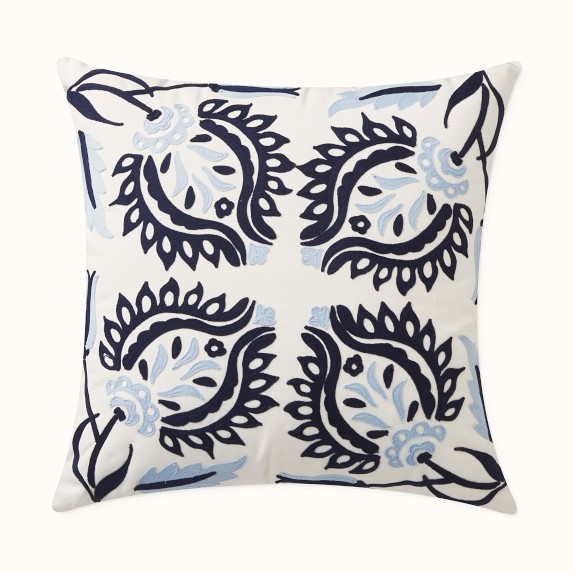 Moroccan Tile Outdoor Pillow Blue Williams Sonoma