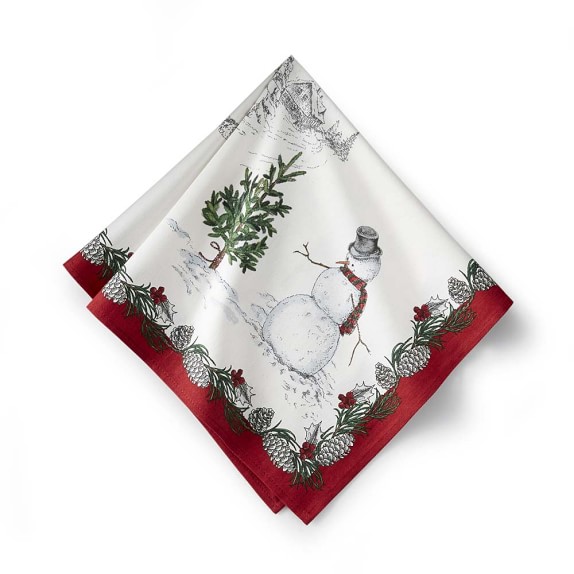 Snowman Napkins, Set of 4