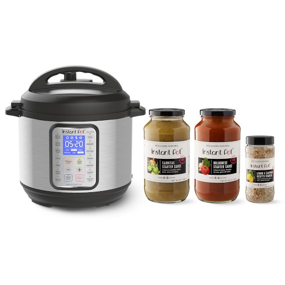 Instant Pot Duo Plus60 9-in1 Multi-Use Programmable Pressure Cooker with Easy Weeknight Starter Sauces, 6-Qt.