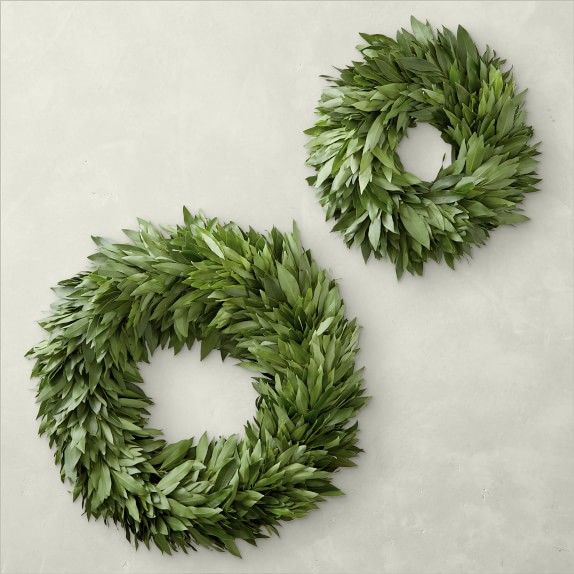 Bay Leaf Door Wreath Williams Sonoma