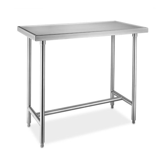 Stainless-Steel Chef’s Table, 4 Ft. (48" x 24" x 35 1/2")