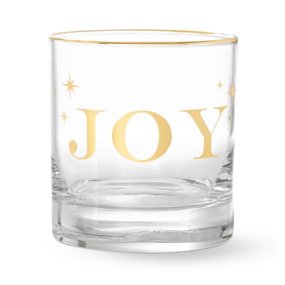 Gold Double Old-Fashioned Glasses, Joy
