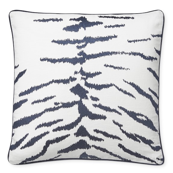 Paloma Contreras Animal Embroidered Linen Pillow Cover, 22