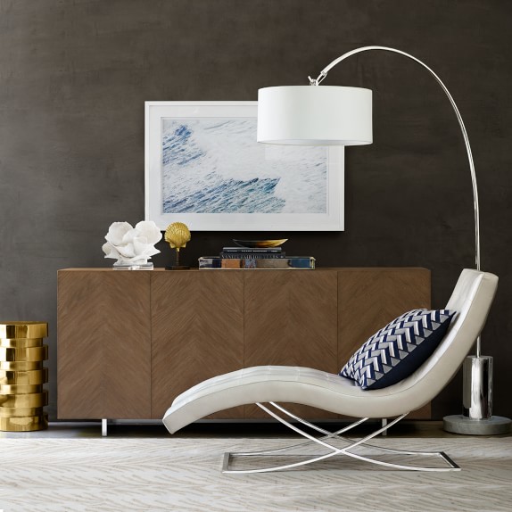 Arc Floor Lamp Polished Nickel Williams Sonoma