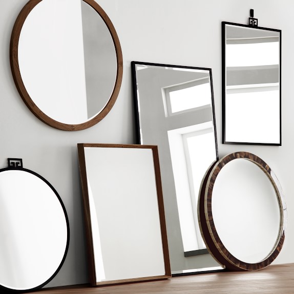 Horn And Bone Round Mirror Williams Sonoma