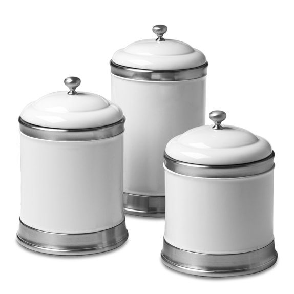 Williams Ceramic Canisters Set Of 3 Kitchen Counter Organizers