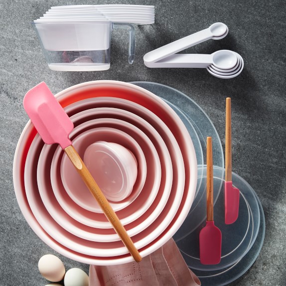 Melamine Mixing Bowls with Lid, Set of 6, Pink Williams Sonoma