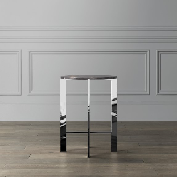 Mercer Side Table, Grey Marble Williams Sonoma