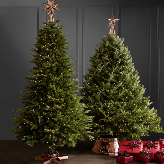 Hammered Copper Christmas Tree Skirt Williams Sonoma