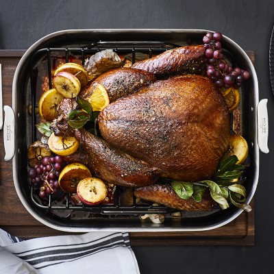 All-Clad Stainless-Steel Roasting Pans with Rack