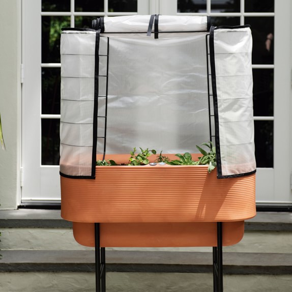 Nest Raised Garden Bed Planter Greenhouse Cover Williams Sonoma