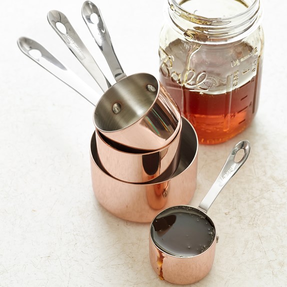 Copper Measuring Cups Set Of 4 Williams Sonoma
