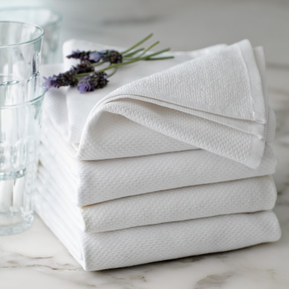 All Purpose Pantry Kitchen Towels Set of 4 White Williams Sonoma