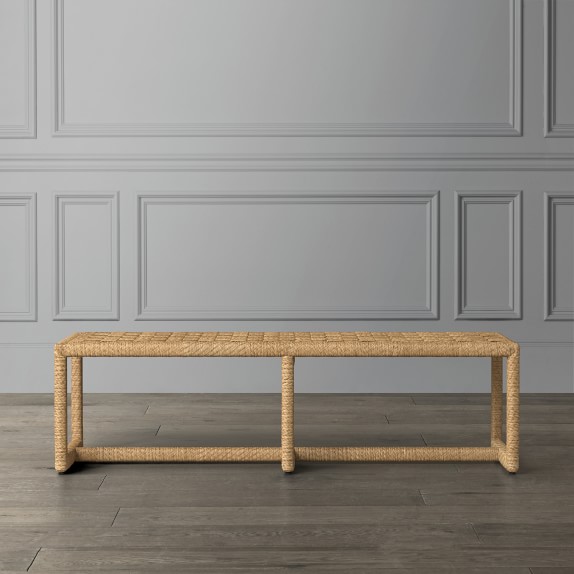 Vista Woven Backless Bench Williams Sonoma
