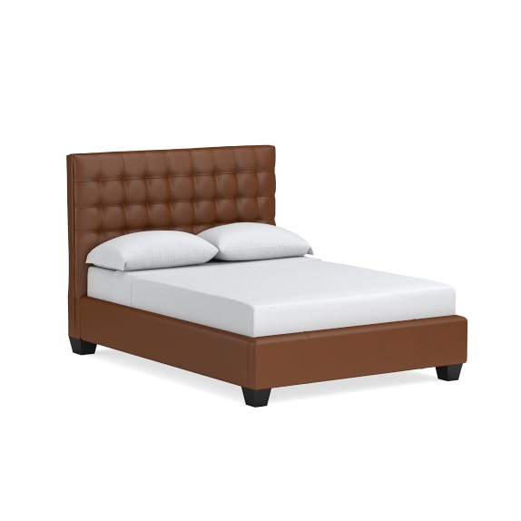 Fairfax Leather Bed Headboard Williams Sonoma