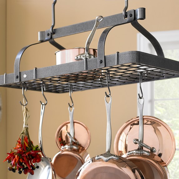 Enclume Grande Cuisine Rectangular Ceiling Pot Rack