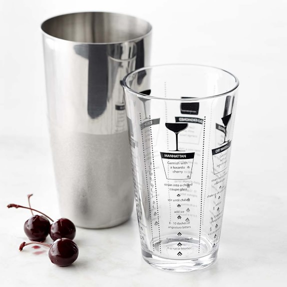 Boston Cocktail Shaker with Recipe Williams Sonoma