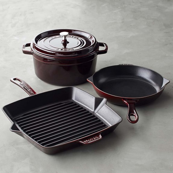 Staub CastIron 4Piece Cookware Set Williams Sonoma