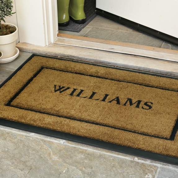 Personalized Rubber Coir Picture Frame Doormats