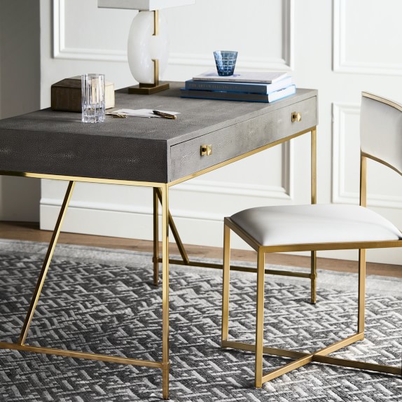 Faux Shagreen Desk Williams Sonoma