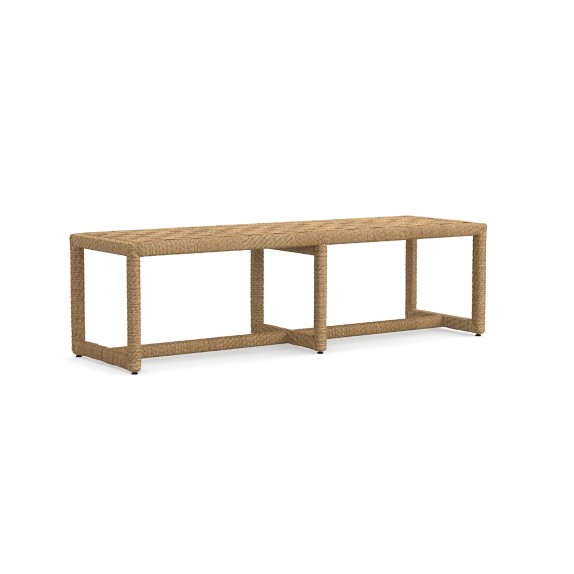 Vista Woven Backless Bench Williams Sonoma