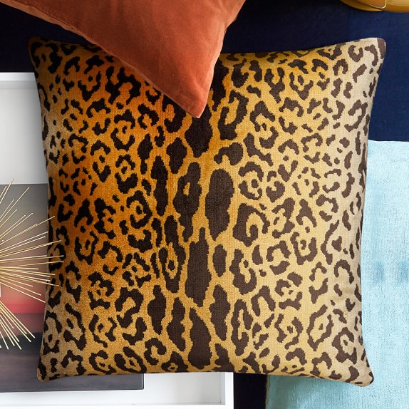 Scalamandre Leopard Pillow Cover, Gold Williams Sonoma