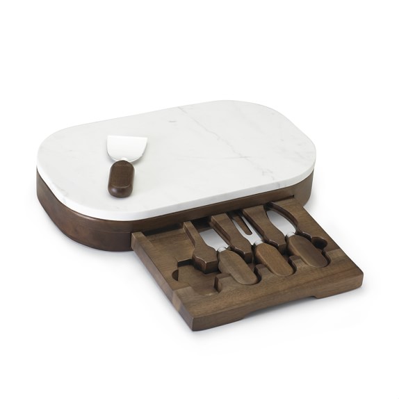 Marble Cheese Board Set with Knives Williams Sonoma