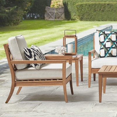 Garden Teak Outdoor Furniture Covers Williams Sonoma Garden Teak Outdoor Furniture Covers