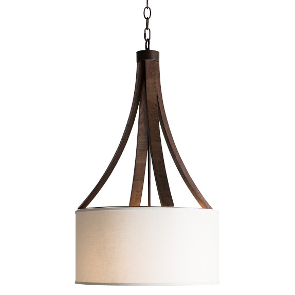 Rob And Lydia Mondavi Wine Barrel Stave Pendant Light Williams