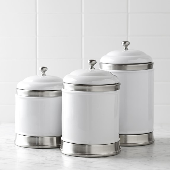Williams Ceramic Canisters Set Of 3 Kitchen Counter Organizers