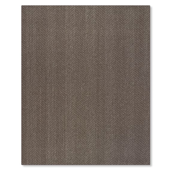 Cairo Sisal Rug, 8x10', Gun Metal