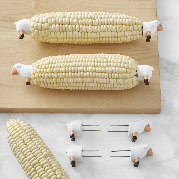 Sheep Corn Picks, Set of 4