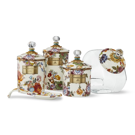 Mackenzie Childs Flower Market Kitchen Canister Set Williams Sonoma
