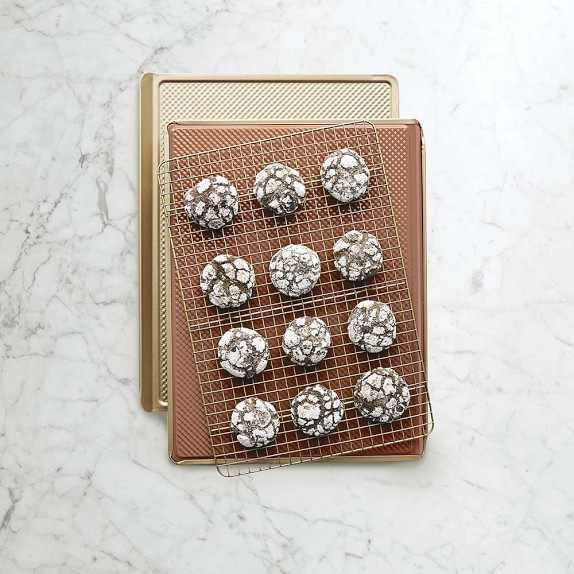 Williams Sonoma Copper Goldtouch® Nonstick 3-Piece Cookie Sheet Set