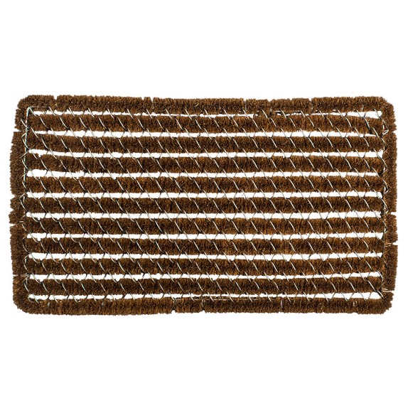 Rectangle Stripes Wire Brush Door Mat Williams Sonoma