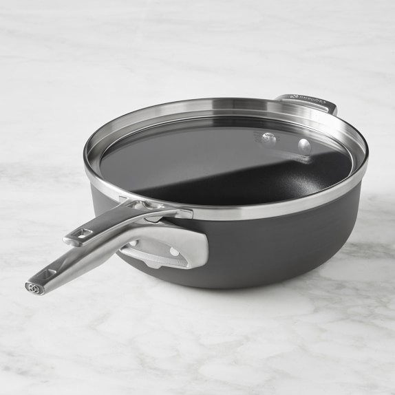 Calphalon Premier Space Saving Nonstick Chef's Pan with Cover, 4-Qt.