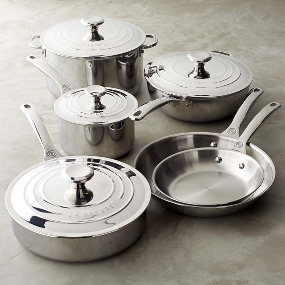 Le Creuset Stainless Steel 10-Piece Set, 2016