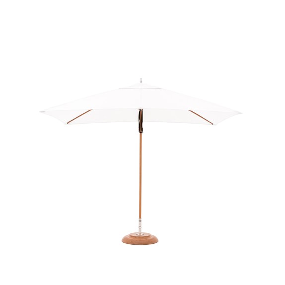 Performance Umbrella, Rectangle, 6' X 9', Natural, Teak