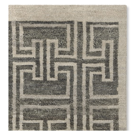 Qing Dynasty Hand Knotted Rug Swatch, 18X18