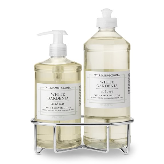 Williams Sonoma White Gardenia Soap & Dish Soap, Classic 3-Piece Set