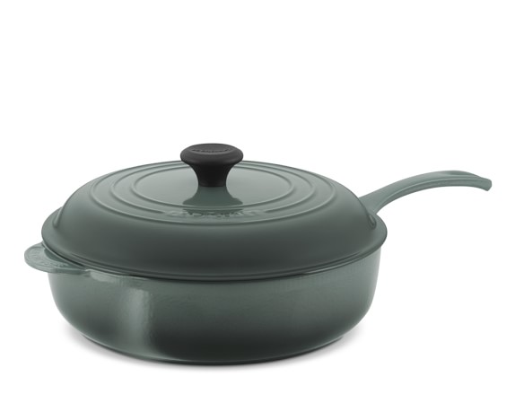 Le Creuset Signature Cast-Iron Deep Sauté Pan, 4 1/4-Qt., Ocean