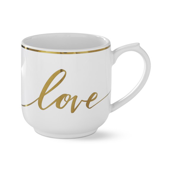 Gold Heart Mug, Love