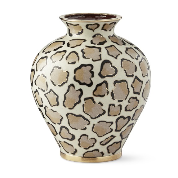 Leopard Cloisonne Vase