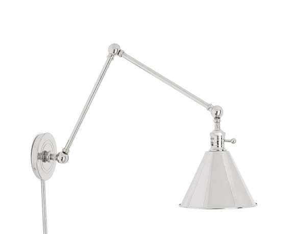 Davis Sconce, Polished Nickel