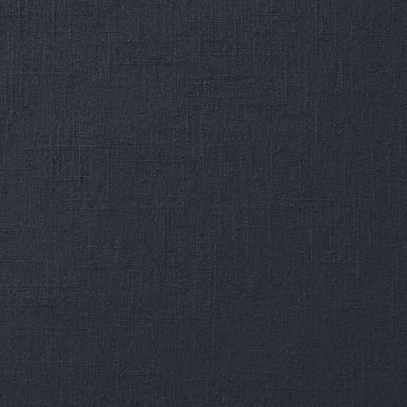 Fabric By The Yard, 1 Yard, Textured Linen Cotton, Navy